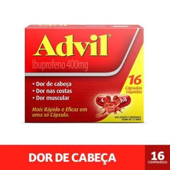 Advil Ibuprofeno 400mg 16 Cápsulas