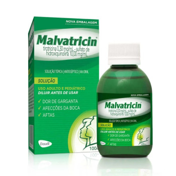 Solução Antisséptica Malvatricin 100ml