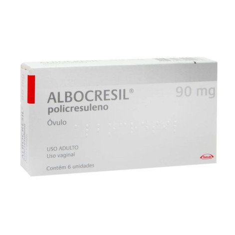 Albocresil Policresuleno 90mg Óvulo 6 unidades