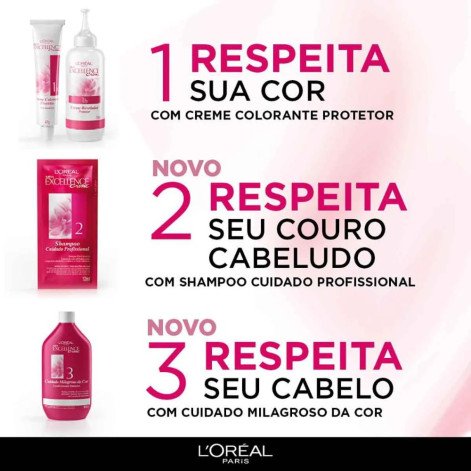 Tinta de Cabelo Permanente Imédia Excellence L'Oréal Paris Creme - 8.1 Louro Sueco