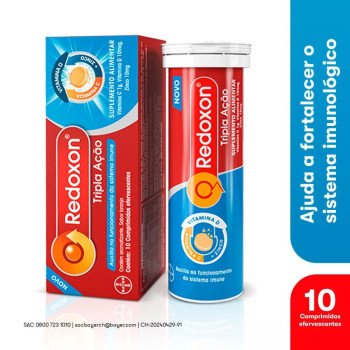 Vitamina C Efervescente Redoxon Tripla Ação 10 comprimidos