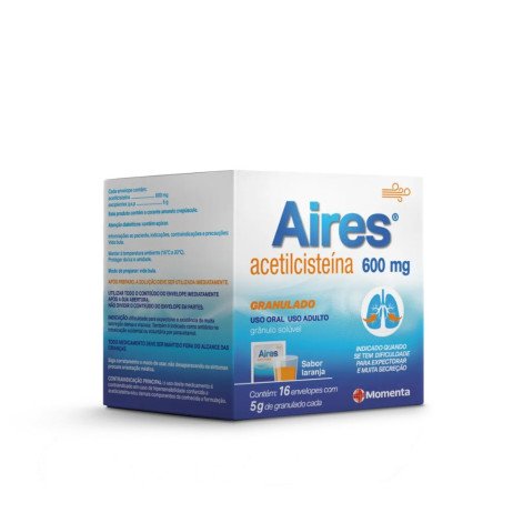 Aires Acetilcisteína 600mg caixa 16 Sachês