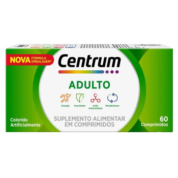 Suplemento Alimentar Centrum Multivitamínico Adulto 60 Comprimidos