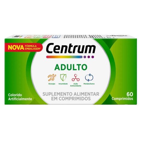 Suplemento Alimentar Centrum Multivitamínico Adulto 60 Comprimidos
