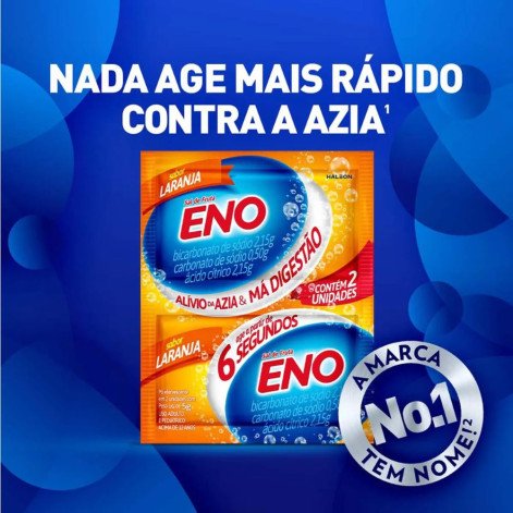 Sal de Fruta Eno Laranja Pó Efervescente 5g 2 envelopes
