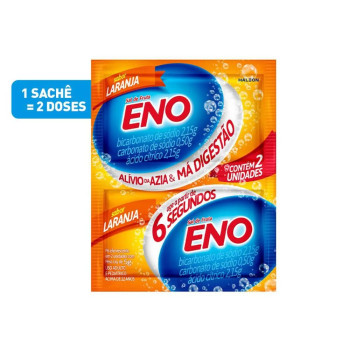 Sal de Fruta Eno Laranja Pó Efervescente 5g 2 envelopes