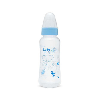 Mamadeira Lolly Especial Sil Red 250ml Azul 