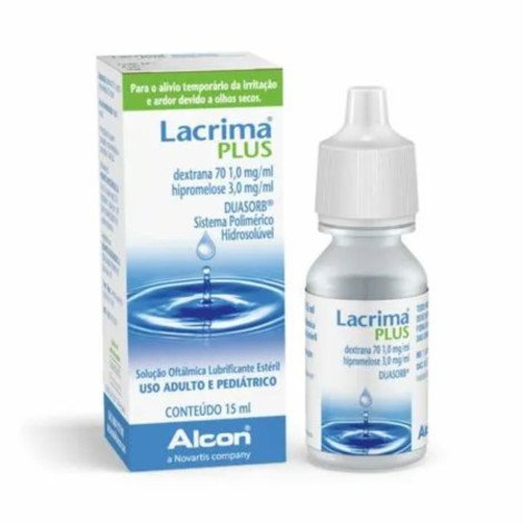 Colírio Lacrima Plus 1mg/ml + 3mg/ml 15ml
