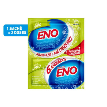 Sal de Fruta Eno Limão Pó Efervescente 5g 2 envelopes