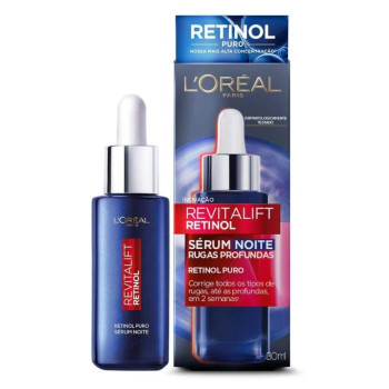Sérum Antirrugas Noite L'Oréal Paris Revitalift Retinol Renovação Celular Intensiva 30ml