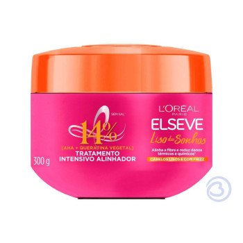 Creme de Tratamento Intensivo Alinhador Elseve Liso dos Sonhos 300g