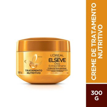 Creme de Tratamento Cabelo Secos L'Oréal Paris Elseve Óleo Extraordinário 300g