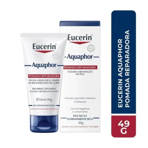Eucerin Aquaphor Pomada Reparadora Acelera a Reparação da Pele 49G