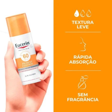 Protetor Solar Facial FPS 60 Eucerin Sun Pigment Control 50ml