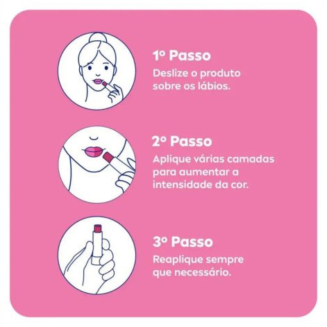 Hidratante Labial Nivea Hidra Color 2 em 1 Rosa Pink 4,8g