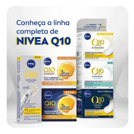 Creme Facial Antissinais Nivea Q10 Power Dia FPS30 Pele Mista a Oleosa 50g