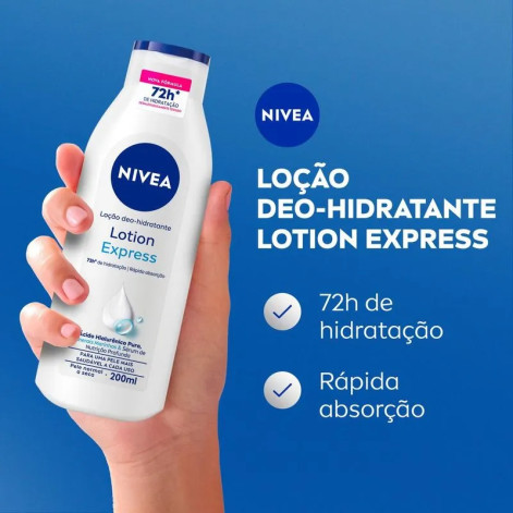 Loção Corporal Nivea Body Hidratante Pele Normal 200ml