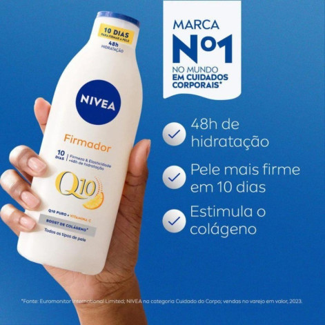 Hidratante Corporal Nivea Firmador Q10 + Vitamina C Todos os Tipos de Pele 200ml