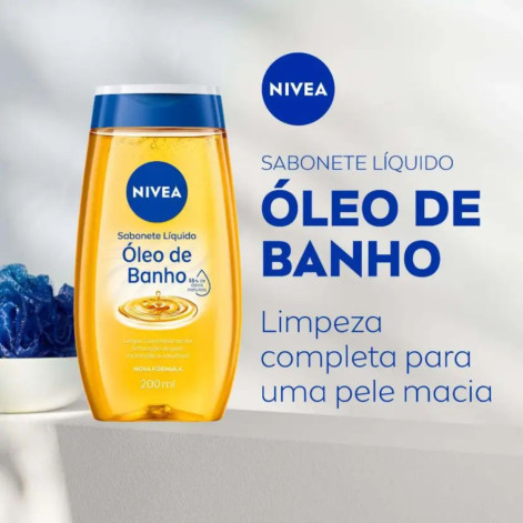 Sabonete Líquido Corporal Nivea Óleo de Banho 200ml