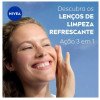 Lenço Demaquilante Nivea 3 em 1 Ação Refrescante 25 unidades