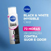 Desodorante Antitranspirante Aerosol Nivea Black & White Invisible Clear Feminino 72h 150ml