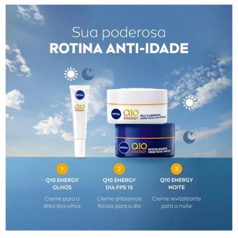 Creme Facial Antissinais Dia Fps15 Nivea Q10 Energy 50g