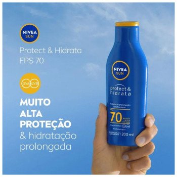 Protetor Solar Nivea Sun Protect & Hidrata FPS70 200ml