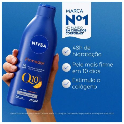 Hidratante Corporal Nivea Firmador Q10 + Vitamina C Pele Seca 200ml