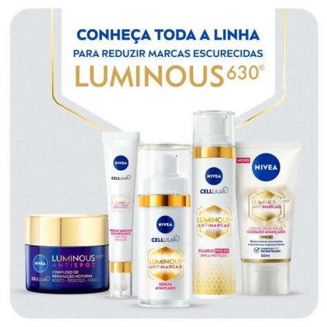 Creme Facial Clareador Nivea Cellular Luminous 630 FPS 50 Fluido com 40ml