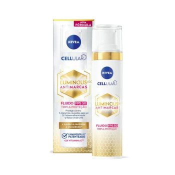 Creme Facial Clareador Nivea Cellular Luminous 630 FPS 50 Fluido com 40ml