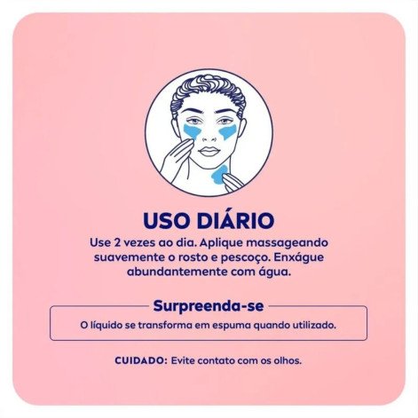 Mousse De Limpeza Micelar Nivea Aqua Rose Água De Rosas Orgânica 150ml  