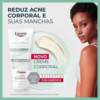 Creme Corporal Antiacne Eucerin Dermo Pure Oil Control Efeito Triplo 200ml