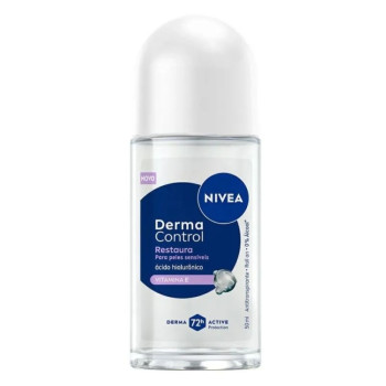 Desodorante Antitranspirante Roll-on Nivea Derma Control Restaura 72h 50ml