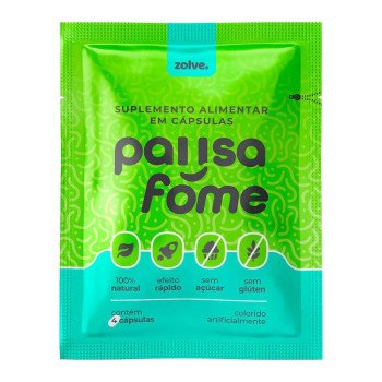 Inibidor de Apetite Pausa Fome 100% Natural Sachê 4 cápsulas