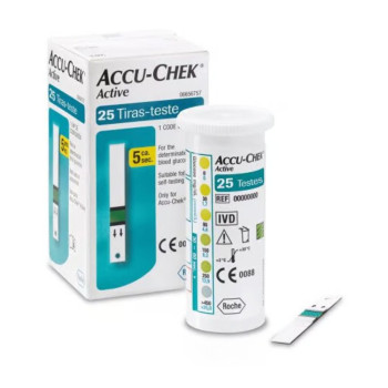 Accu Chek Active C/25 Tiras