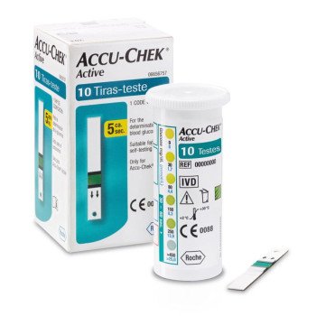 Tiras-teste de Glicemia Accu-Chek Active 10 tiras
