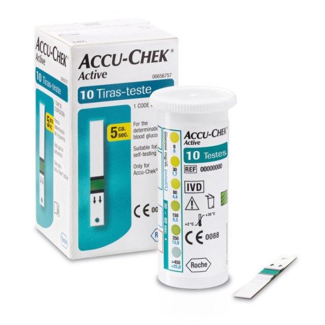 Tiras-teste de Glicemia Accu-Chek Active 10 tiras