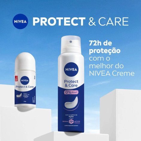Desodorante Antitranspirante Aerosol Nivea Protect & Care Feminino 48h 150ml
