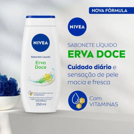 Sabonete Líquido Nivea Erva Doce 250ml