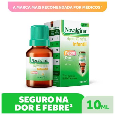 Novalgina Infantil Dipirona 500mg/ml Gotas 10ml
