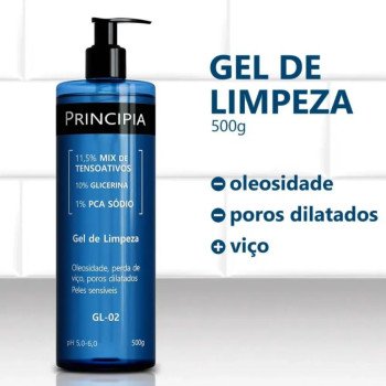 Gel de Limpeza Suave Principia Skincare 11,5% Tensoativos + 10% Glicerina + 1% PCA Sódio GL-02 500ml