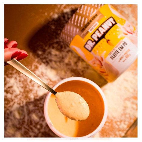 Pasta de Amendoim Sabor Leite em Pó com Whey Protein Com 400G Dr Peanut