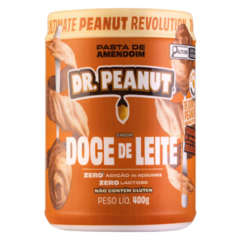 Pasta de Amendoim Com Whey Protein Doce de Leite 400g Dr. Peanut