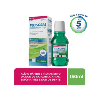 Colutório Flogoral Menta com 150ml