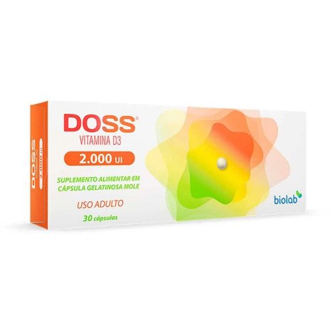 Vitamina D3 2.000UI Doss 30 Cápsulas