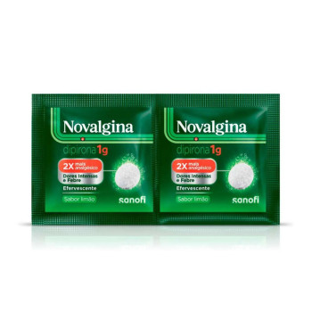 Novalgina Dipirona 1g 2 comprimidos efervescentes