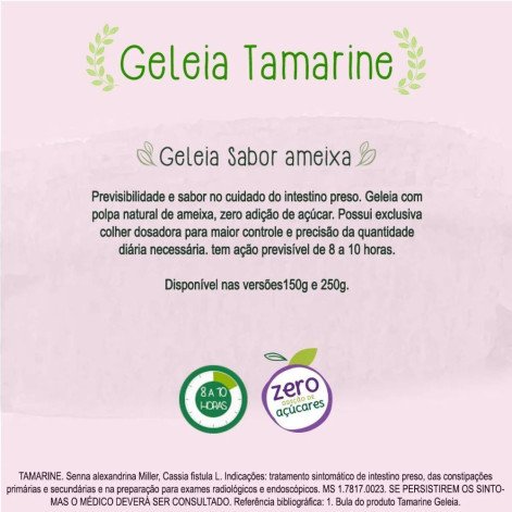 Laxante Fitoterápico Tamarine Zero Açúcar Geleia 150g