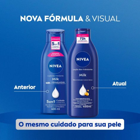 Loção Hidratante Nivea Milk Pele Seca a Extrasseca 400ml