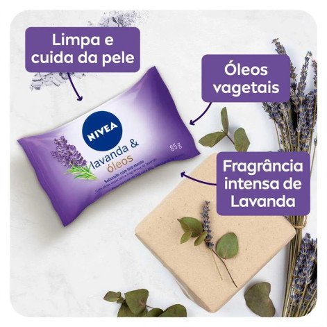Sabonete em Barra Nivea Lavanda & Óleos 85g