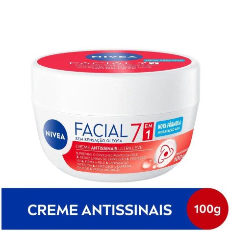Hidratante Facial Nívea Antissinais Creme 100g